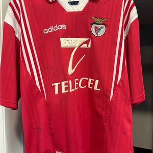 Adidas Autographed Benfica jersey